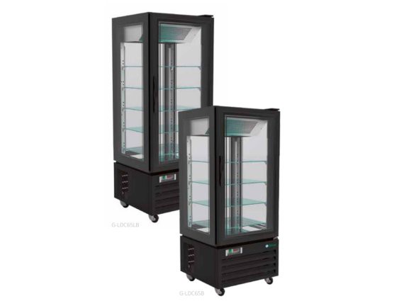 Vetrina refrigerata tutto vetri G-LDC65LB -18/-22°C.